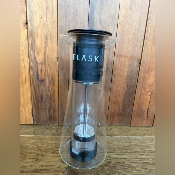 Flask Glass Coffee press double insulated Sleek Coffee Maker - Picture 10 of 12